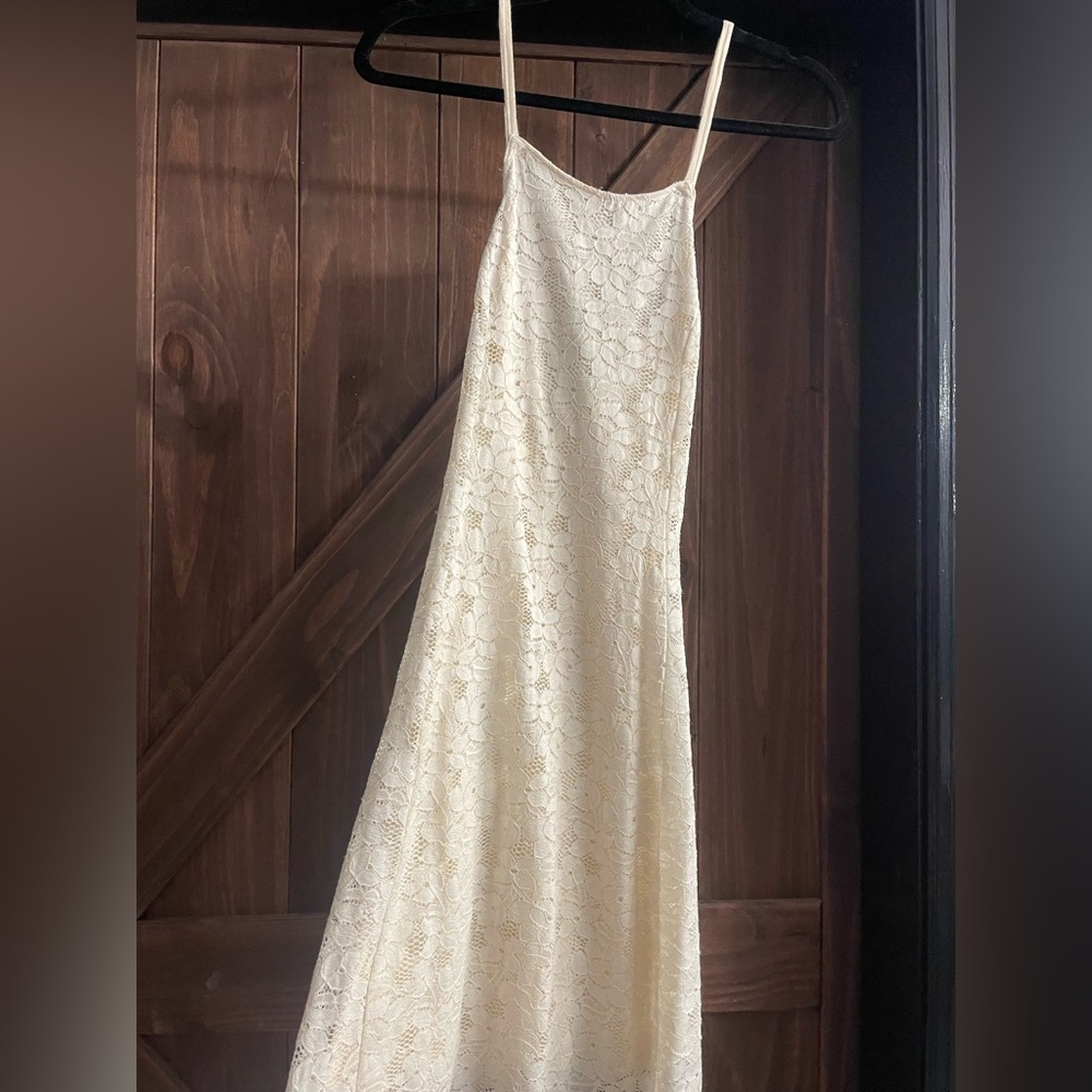 Hollister brand lace dress with cross back